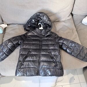Shiny Black Puffer Jacket
